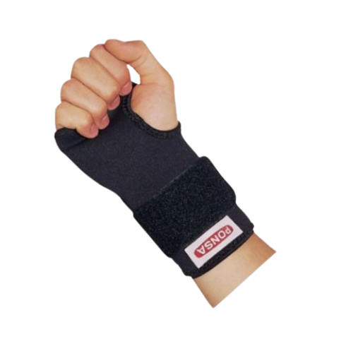 MUÑEQUERA NEOPRENO CON PROTECCIÓN PULGAR IZQUIERDO
