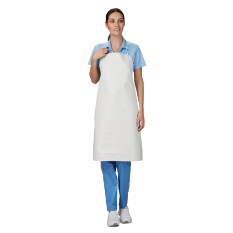 DELANTAL CON PETO PVC/ALGODÓN 90X70 CM