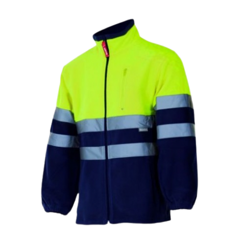 CHAQUETA POLAR BICOLOR A.V COMBINADA