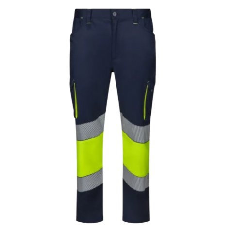 PANTALÓN STRECH BICOLOR.CINTAS SEGMENTADAS. VEL
