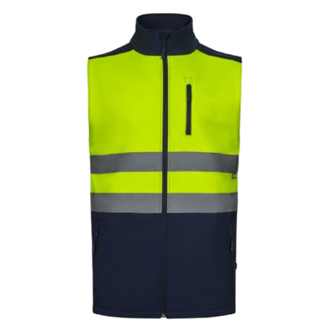 CHALECO SOFT SHELL BICOLOR VELILLA