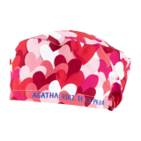 GORRO CIRUJANO GOMA AGATHA CORAZONES ROJO