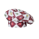 GORRO GRAN CHEF ALGODON CUADROS TOMATES