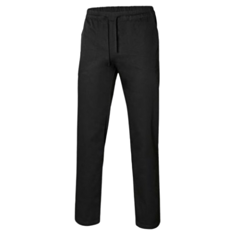 PANTALÓN DE COCINA POPELÍN NEGRO VELILLA