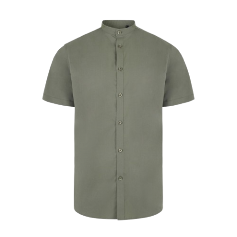 CAMISA CUELLO TIRILLA STRECH M/C HOMBRE VELILLA