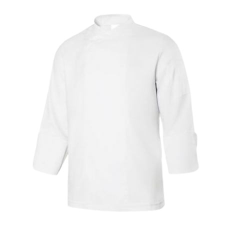 CHAQUETA COCINA MICROFIBRA MANGA LARGA