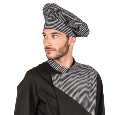GORRO CHEF CON VELCRO CUADROS GARY´S