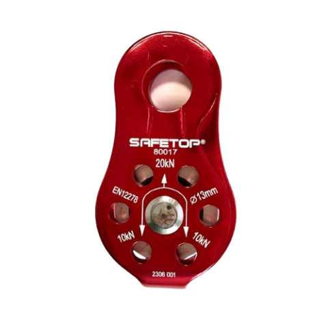 POLEA DE ALUMINIO, 20KN CUERDAS DIAMETRO MAX 13MM 