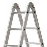 ESCALERA ALUMINIO 6 POSICIONES 12 PELDAÑOS