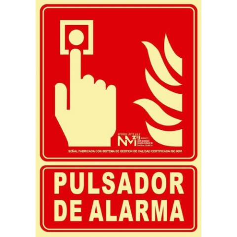 SEÑAL FOTOL. PULSADOR DE ALARMA 21x30