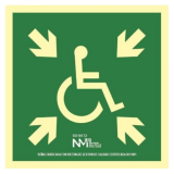 SEÑAL PUNTO REUNIÓN MINUSVÁLIDOS 21x21 CM