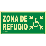 SEÑAL ZONA REFUGIO 32x26