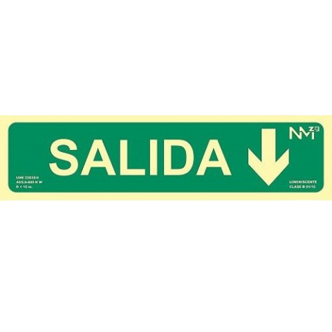 SEÑAL FOTOL. 40x10 SALIDA FLECHA+ABAJO