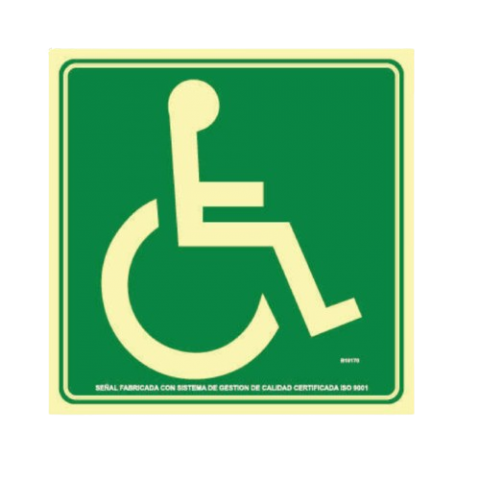 SEÑAL MINUSVALIDO SILLA RUEDAS 