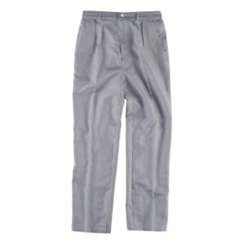 PANTALÓN PATA DE GALLO, CINTURA ELÁSTICA