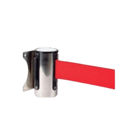 SOPORTE PARED INOX. CINTA ROJA EXTENSIBLE 2m