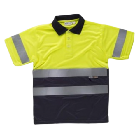 POLO COMBINADO ALTA VISIBILIDAD MANGA CORTA