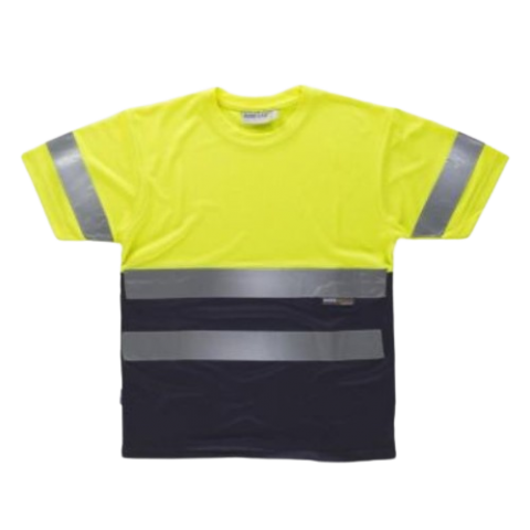 CAMISETA MANGA CORTA ALTA VISIBILIDAD COMBINADA