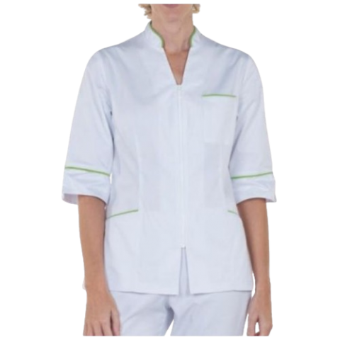 CHAQUETA BLANCA GENOVA VIVO VERDE