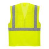 CHALECO A.V AMARILLO TARJETA, CREMALLERA BOLSILLOS