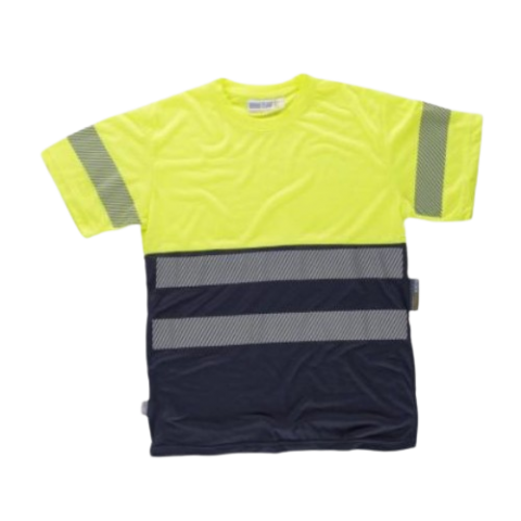 CAMISETA A.V COMBINADA M. CORTA CINTA DISCONTINUAS