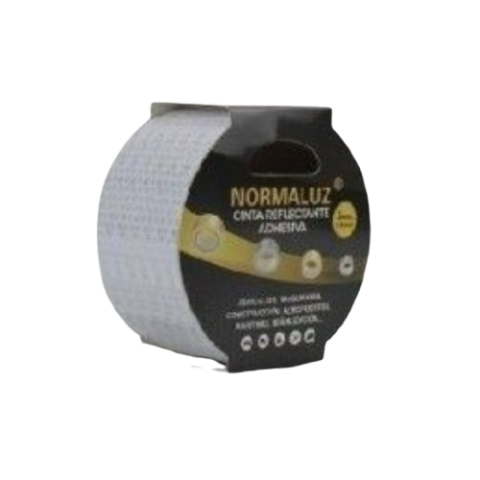 CINTA BLANCA ADHESIVA REFELCTANTE 50MM X 5MT