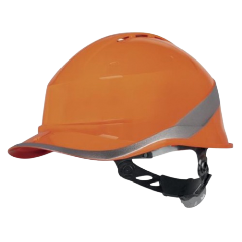 CASCO DIAMOND V C/ REFLECTANTE A.V NARANJA