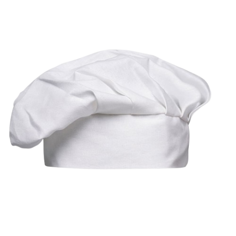 GORRO  COCINERO CHAMPIÑON BLANCO