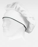 GORRO LISO DE COCINA CON VELCRO Y VIVO A CONTRASTE