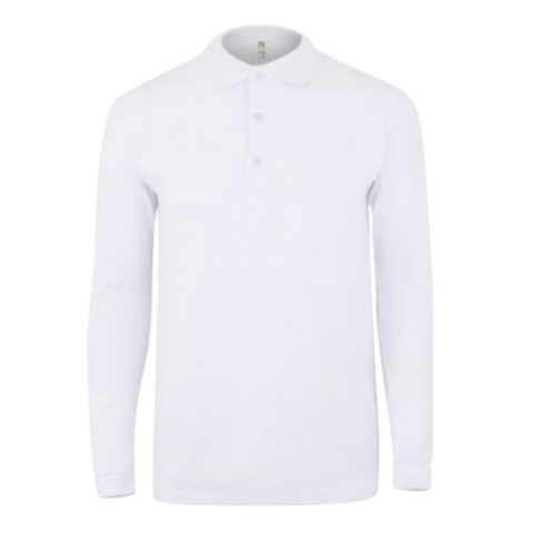 POLO CLIFTON MANGA LARGA MUKUA BLANCO TALLA M