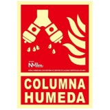 SEÑAL COLUMNA HÚMEDA 21x30 CM