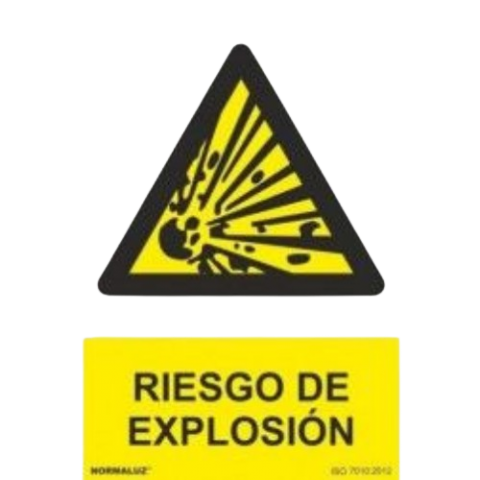 SEÑAL PELIGRO DE EXPLOSIÓN 21x30