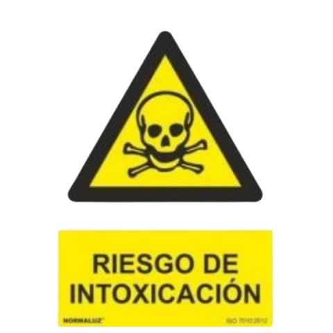 SEÑAL PVC PELIGRO INTOXICACIÓN 21X30