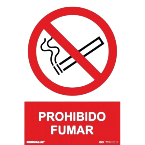 PROHIBIDO FUMAR 21x30