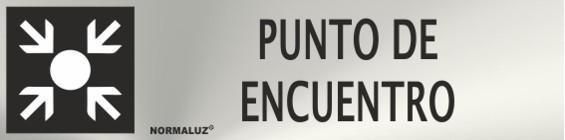 SEÑAL INOX 20X5 CM PUNTO DE ENCUENTRO