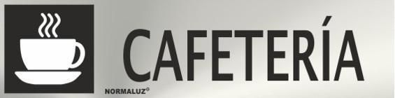 SEÑAL INOX 20X5 CM CAFETERÍA