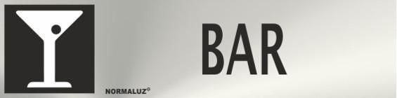 SEÑAL INOX 20X5 CM BAR