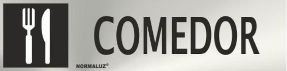 SEÑAL INOX 20X5 CM COMEDOR