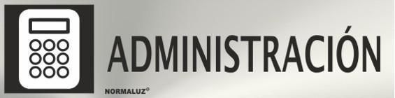 SEÑAL INOX 20X5 CM ADMINISTRACIÓN