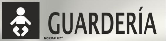 SEÑAL INOX 20X5 CM GUARDERÍA