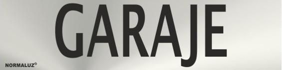 SEÑAL INOX 20X5 CM GARAJE