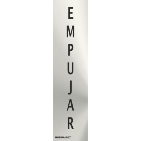 SEÑAL INOX 20X5 CM EMPUJAR
