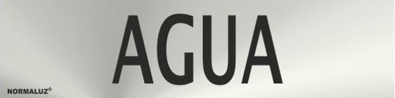 SEÑAL INOX 20X5 CM AGUA