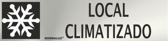 SEÑAL INOX 20X5 CM LOCAL CLIMATIZADO