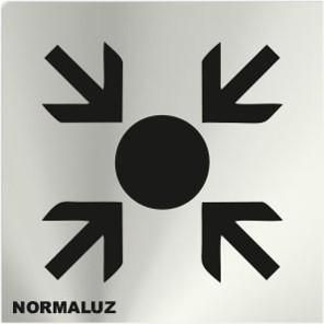 SEÑAL INOX ADHESIVA 12x12 PUNTO REUNIÓN