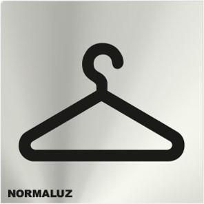 SEÑAL INOX 12x12 ARMARIO VESTUARIO