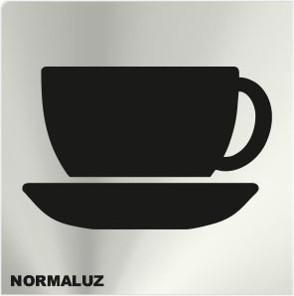 SEÑAL INOX 12x12 CAFETERIA