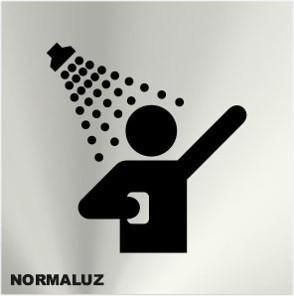 SEÑAL INOX 12x12 DUCHA