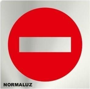 SEÑAL INOX 12x12 PROHIBIDO PASO 