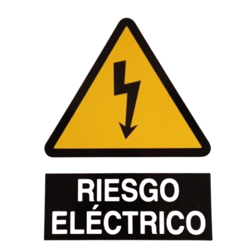 SEÑAL RIESGO ELÉCTRICO 21X29 CM